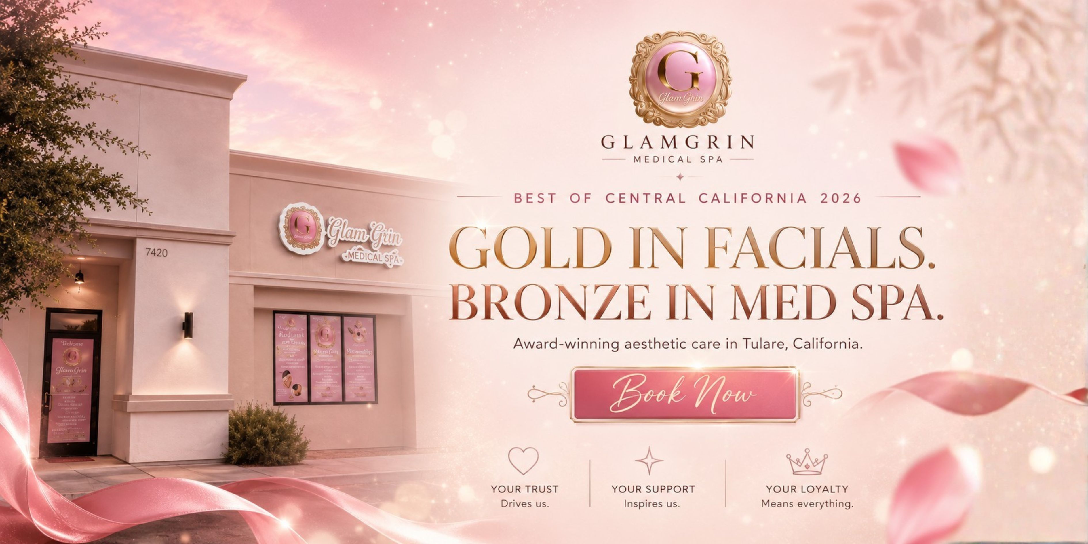 Best of Central California 2026 - GOLD in Facials, BRONZE in Med Spa